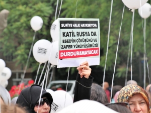 İdlib İçin Gökyüzüne Balon Bıraktılar