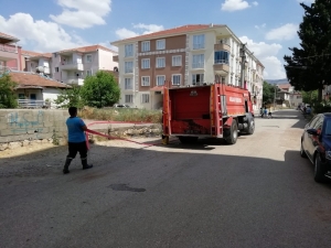 Gölbaşı İlçesinde Otluk Alanda Çıkan Yangın Söndürüldü