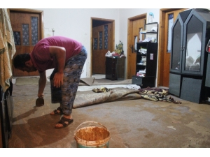 Otoyol Şantiyesindeki Toprak Kaydı, Mahalleli İsyan Etti