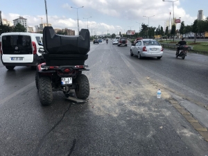 D-100’de Atv Kazası: 2 Yaralı
