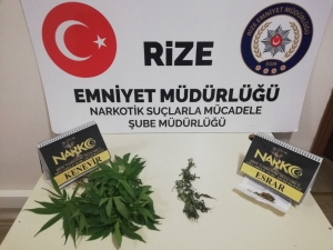 Rize’de Uygulama Noktasında Uyuşturucu Ele Geçirildi