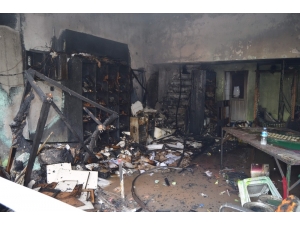 Trabzon’da Sanayi Sitesinde Korkutan Yangın