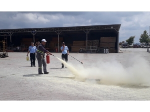 Tepebaşı Belediyesi Personeline Temel Yangın Güvenliği Eğitimi
