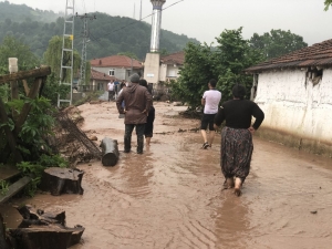 Alaplı’da Sel Felaketi Hayatı Felç Etti