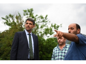 Başkan Kocaman, Sağanak Yağışın Vurduğu Mahalleri İnceledi