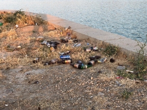 Vatandaşlardan Piknik Alanındaki İçki Şişelerine Tepki