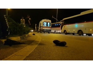 Kırmızı Işıkta Geçen Ambulans Motosiklete Çarptı