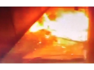 İş Yerindeki Patlama Güvenlik Kamerasında