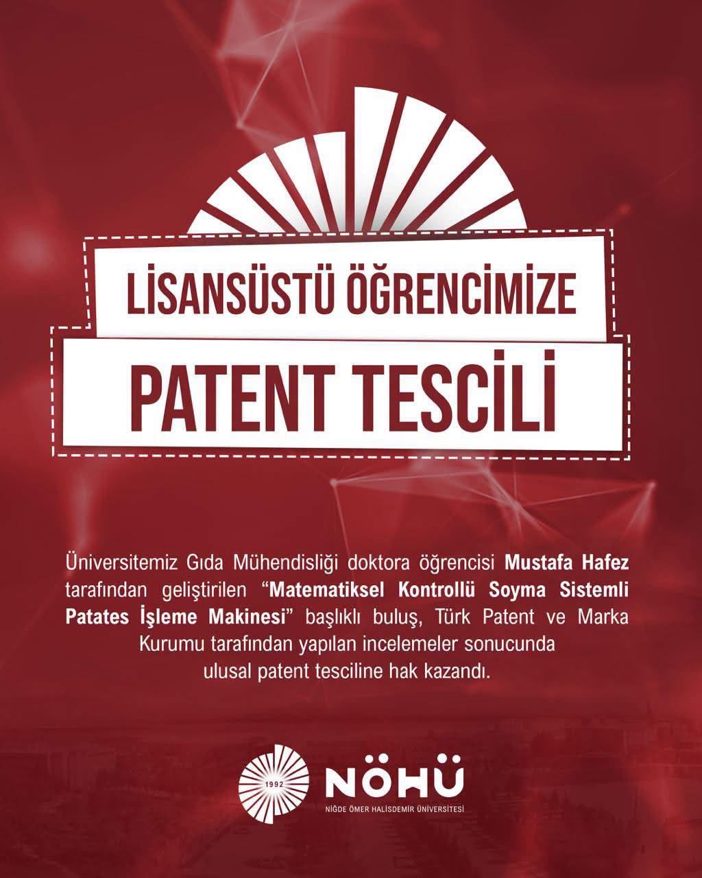 nigde-omer-halisdemir-universitesi-ogrencisinin-bulusuna-patent-tescili