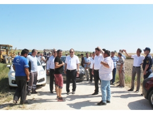 Tarla Yangını İlçeyi Seferber Etti