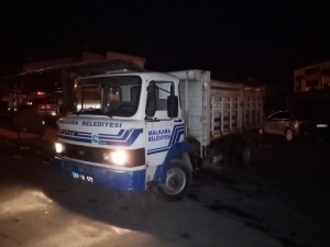 Tekirdağ’da Çöp Kamyonunda Korkutan Yangın