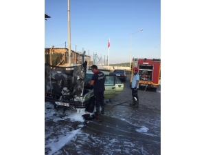 Sinop’ta Otomobil Yangını
