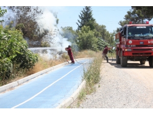 Tamirden Dönen Arazöz Sayesinde Büyümeden Söndürüldü