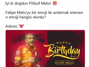 Galatasaray, Felipe Melo’nun Doğum Gününü Unutmadı