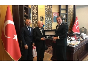 Türkiye Taekwondo Federasyonu’ndan Mhp Genel Başkanı Bahçeli’ye Ziyaret