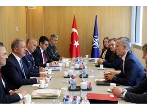 Milli Savunma Bakanı Akar, Nato Genel Sekreteri Stoltenberg İle Bir Araya Geldi