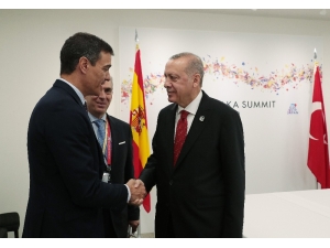 Cumhurbaşkanı Erdoğan, İspanya Başbakanı Sanchez İle Bir Araya Geldi