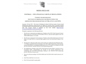 Milan, Avrupa’dan Men Edildi