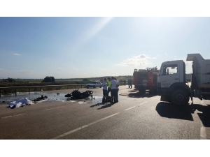 Motosiklet Sürücüsü Yanarak Can Verdi