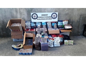 Edremit’te Polisten Kaçak Sigara Operasyonu