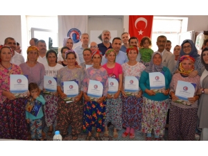 Çamkabak Köyünde Sertifika Töreni