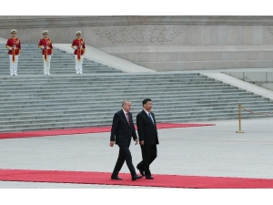 Erdoğan, Çin’de Resmi Törenle Karşılandı