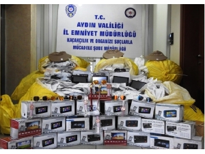Aydın’da 9 Bin 568 Adet Gümrük Kaçağı Eşya Ele Geçirildi