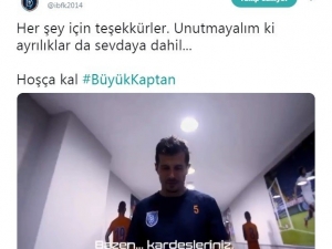 Medipol Başakşehir’den Emre Belözoğlu’na Veda Klibi