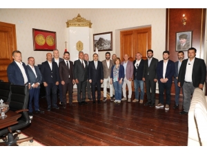 Vali Öksüz, Türsab Heyetini Ağırladı