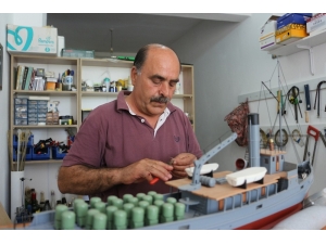 Nusret Mayın Gemisinin Ahşaptan Kopyasını Yaptı