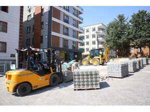 Haliliye Belediyesi Beton Parke Çalışmalarını Sürdürüyor