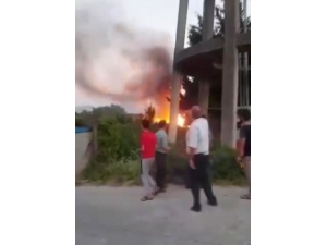 Hatay’da Korkutan Ev Yangını