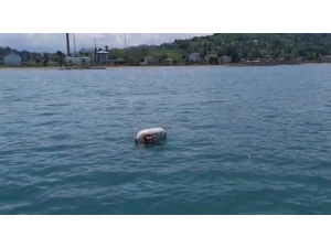 15 Saat Karadeniz’in Hırçın Sularında Kurtulmayı Beklediler