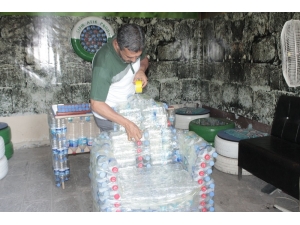 Diyarbakırlı Öğretmen Plastik Atıklardan Mobilya Yaptı