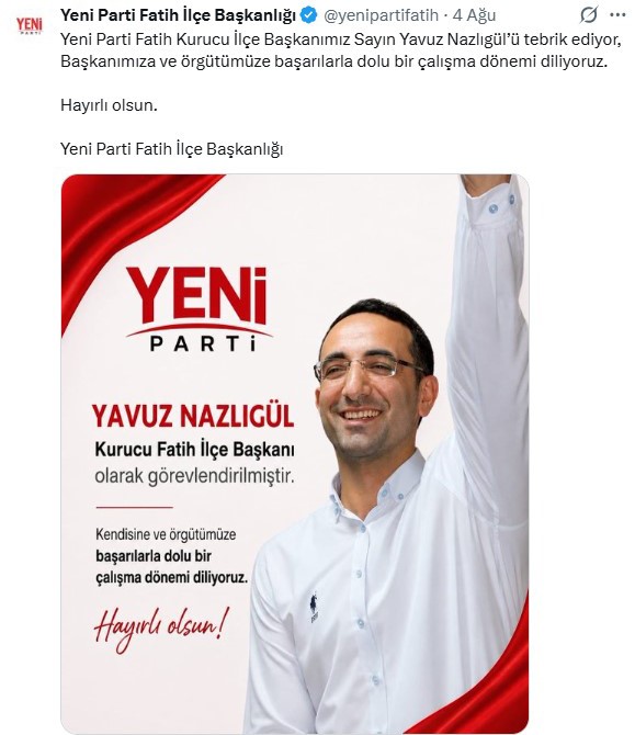 yeni-parti-de-skandal-karar-dhkp-c-li-yavuz-nazligul-baskan-olarak-atandi