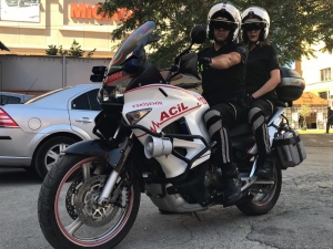 Motosikletli Ambulanslar İle Vakaya Ulaşım 10 Dakikanın Altına Düşüyor