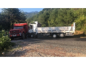 Yenice’de Kamyonlar Çarpıştı: 2 Yaralı