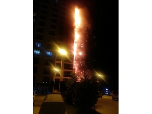 Ankara’da 16 Katlı Binada Korkutan Yangın