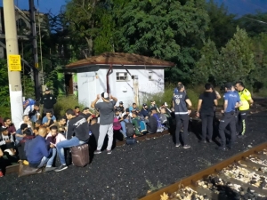 Trende 40 Kaçak Göçmen Yakalandı