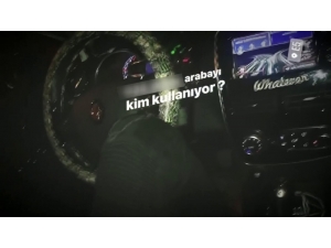 İstanbul’da Trafikte Otomobilini Diziyle Kullanan Maganda Kamerada