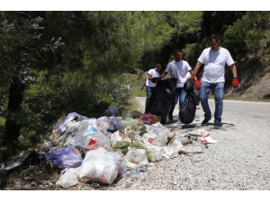 Kiremit Oluk Kanyonunda Çöp Temizliği