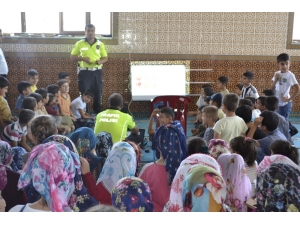 Yaz Kur’an Kurslarında Çocuklara Trafik Eğitimi