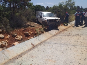 Konya’da Kontrolden Çıkan Kamyonet Devrildi: 1 Ölü, 1 Yaralı