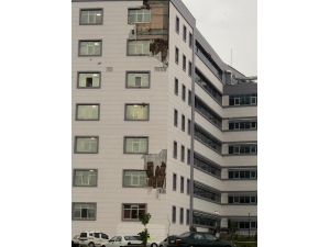 Çorum’da Şiddetli Fırtına Hastaneye Zarar Verdi
