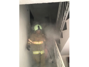 Burhaniye’de Pano Yangınını İtfaiye Söndürdü