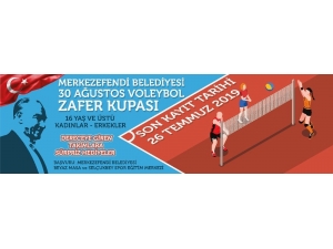 30 Ağustosta Voleybol Zafer Kupası Turnuvası Düzenlenecek