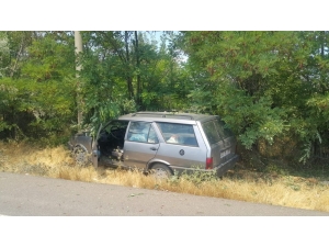 Elazığ’da Otomobil Elektrik Direğine Çaptı: 2 Yaralı
