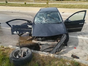 Sürücüsünün Uyuduğu Otomobil Başka Bir Araçla Çarpıştı: 8 Yaralı