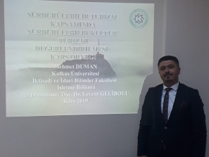 Mehmet Duman Kars’ın İlk Kültür Turizm Bilim Uzmanı Oldu