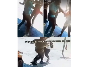 Sokakta Tartışma Vatandaşın Tokadı İle Bitti O Anlar Kamerada